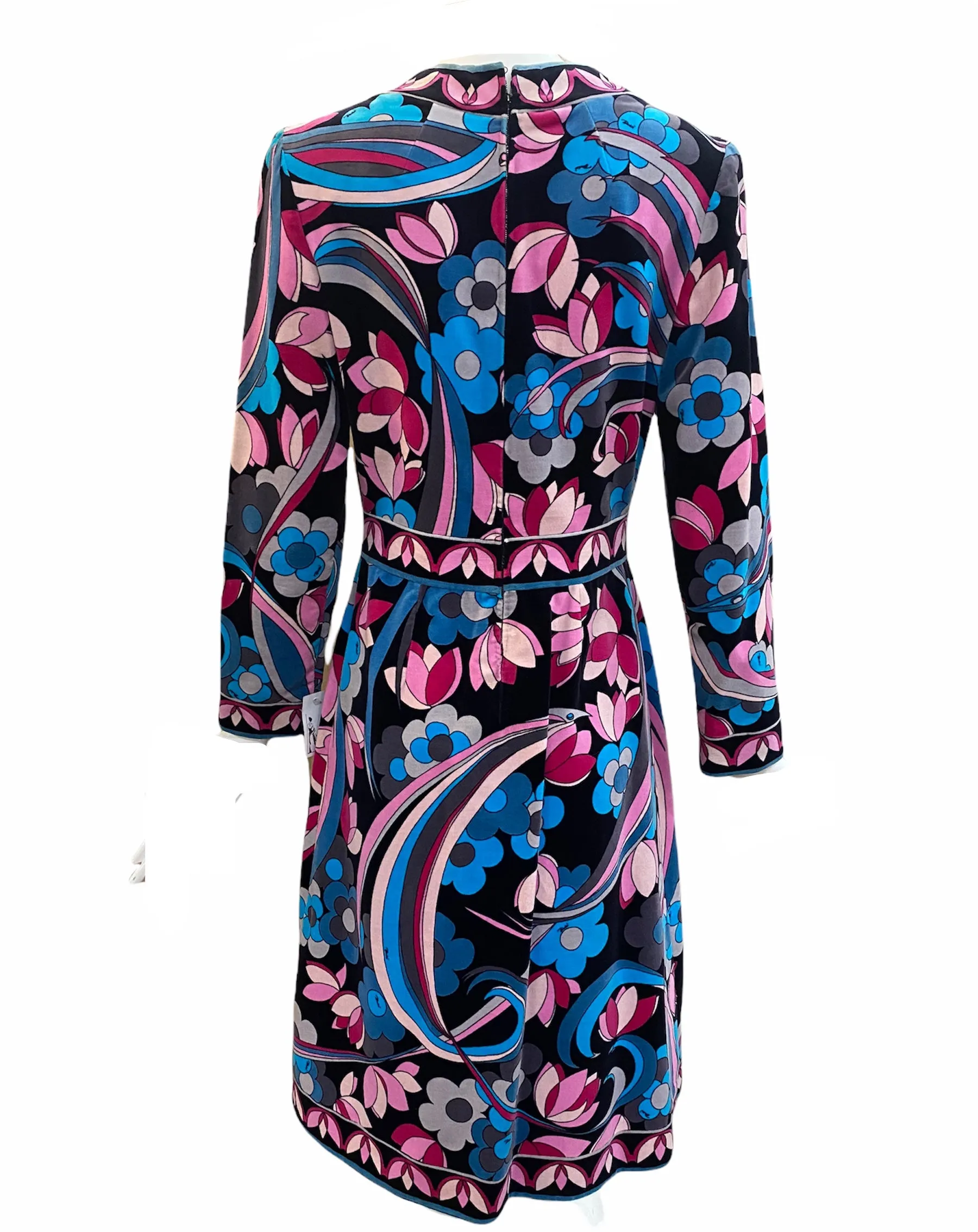 Pucci Swinging 70s Velvet  Print Dress