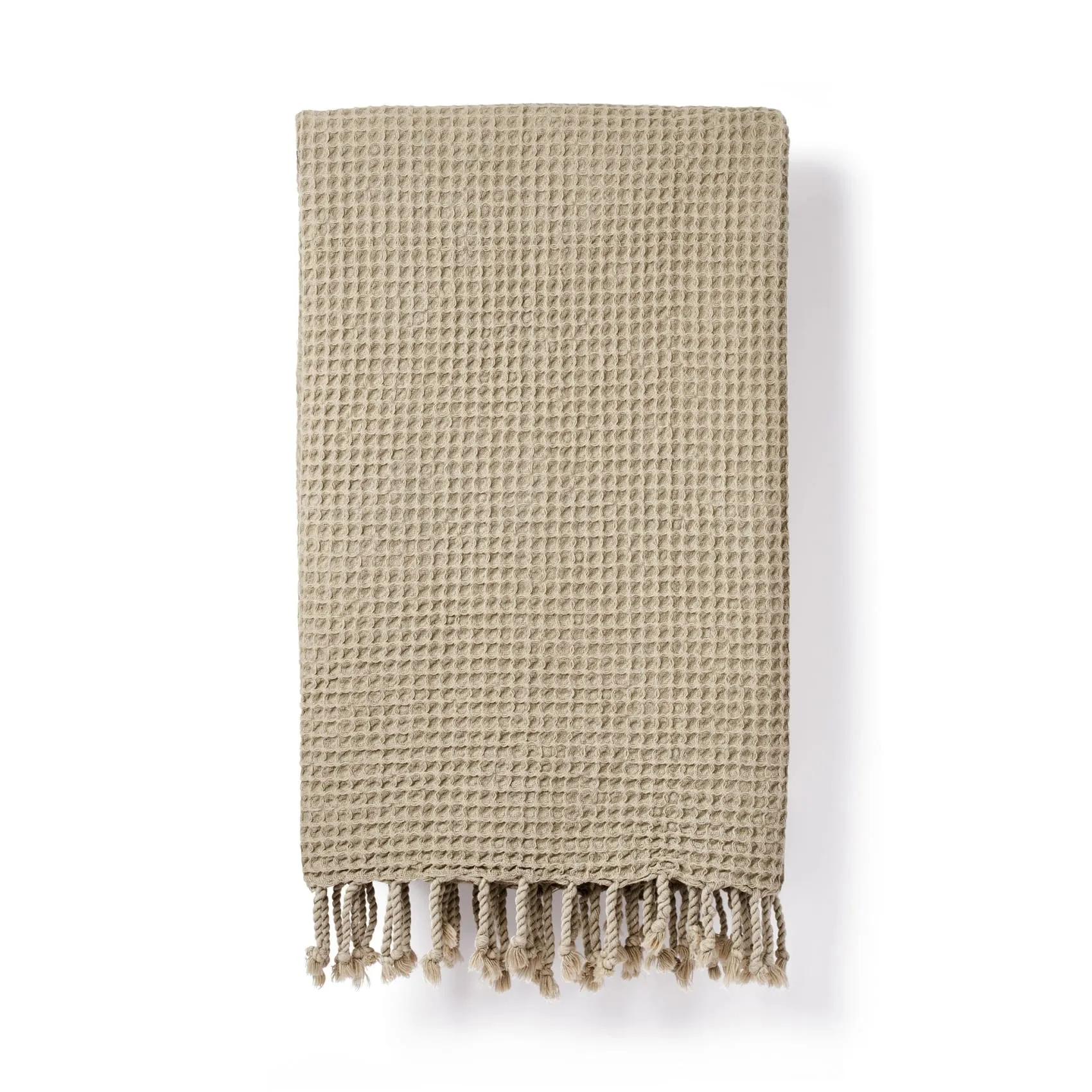 Rulo -  Cotton Waffle Scarf- Olive